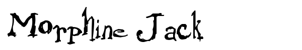 Morphine Jack font preview